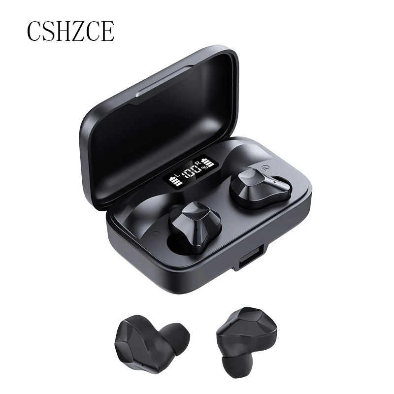 

TWS Wireless Headphones Bluetooth 5.0 Earphones Sports Hifi Earbuds 9D Bass Stereo CVC 8.0 Noise Canceling Headset With Mic