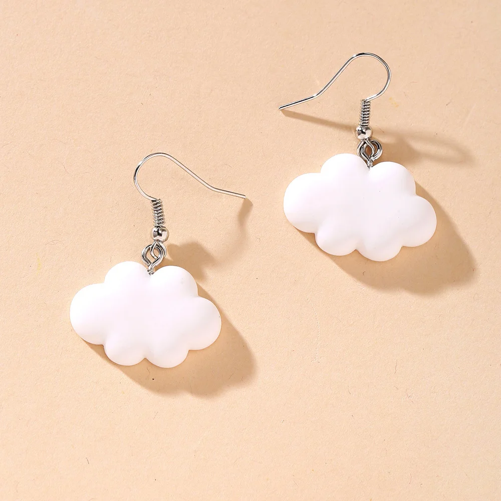 

Charmsmic Cute Clouds Carton Small Drop Earrings For Children Young Girls Carton Cotton Lovely Ear Jewelry Wholesale Price 2022