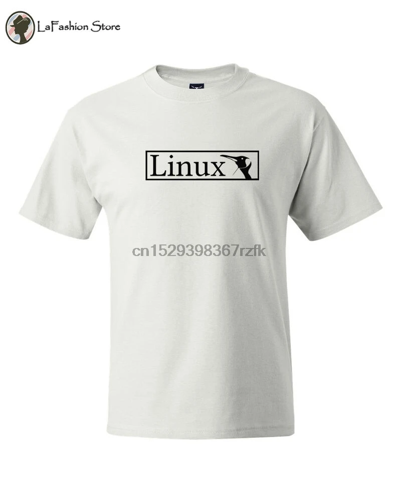 Linux Пингвин логотип компьютер Geek Admin футболка |