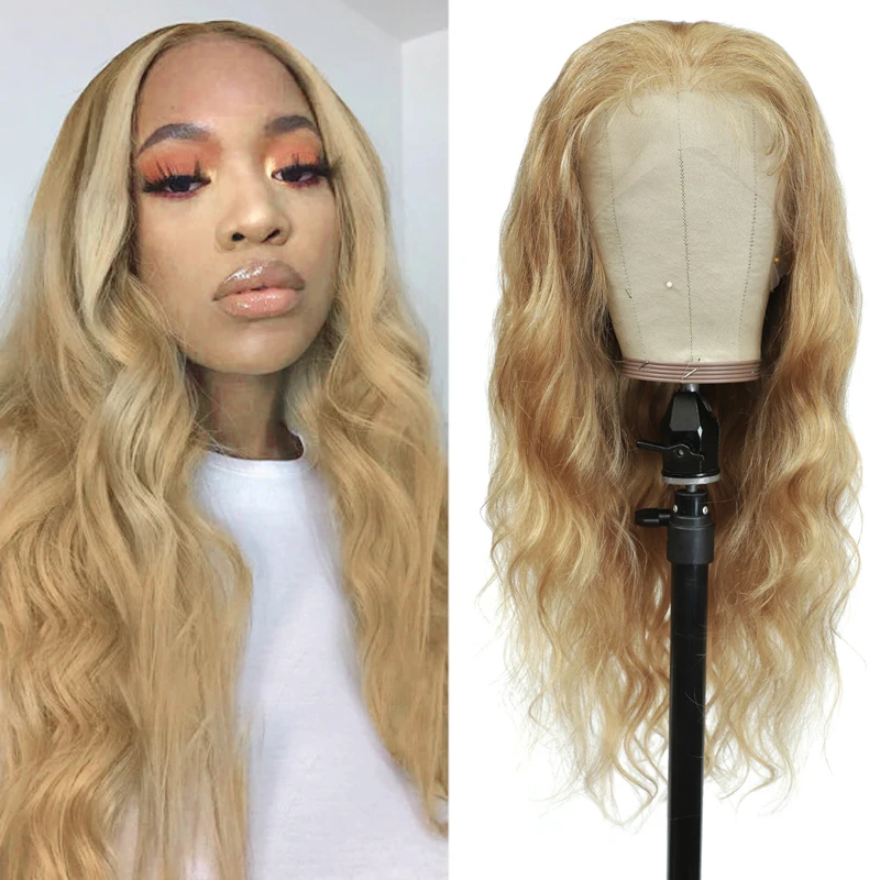 Волнистые парики из человеческих волос на фронте предварительно выщипанные