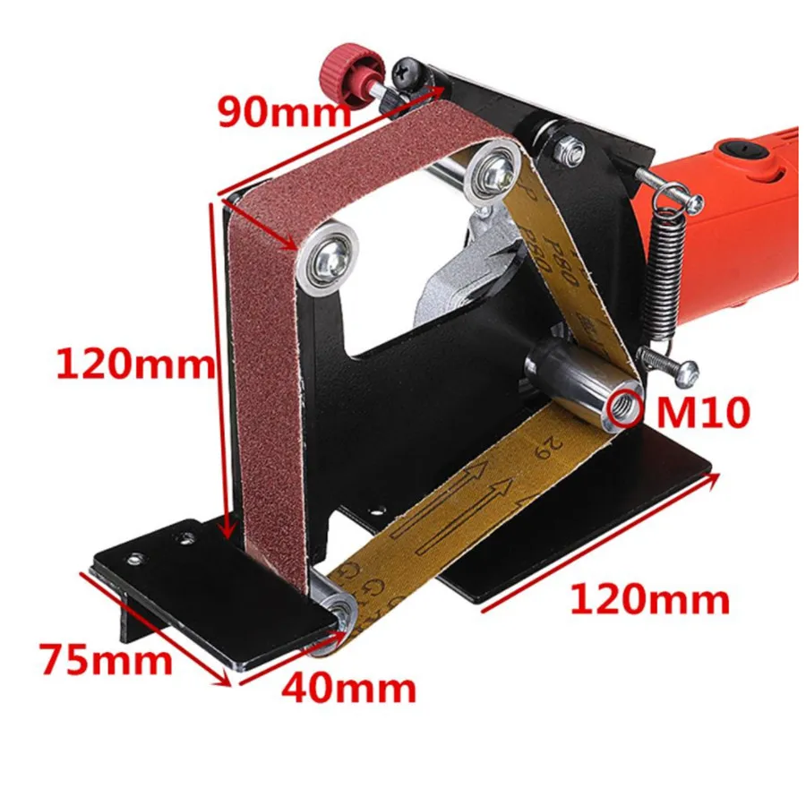 Угловая шлифовальная лента насадка металлический шлифовальный ленточный