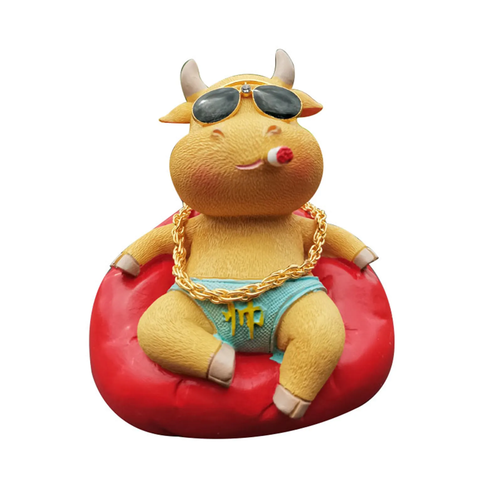 2021 год китайские зодиаки быка украшения для дома из смолы с Новым годом хорошие