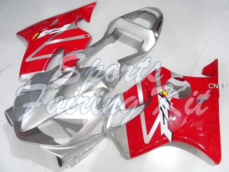 Обтекатель для CBR 600 2001 - 2003 Красный Серебряный корпус комплекты CBR600 F4i обтекатели