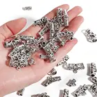 3-50 шт.лот полые металлические соединители из цинкового сплава, фурнитура для посеребренных бусин, для изготовления ювелирных изделий сделай сам