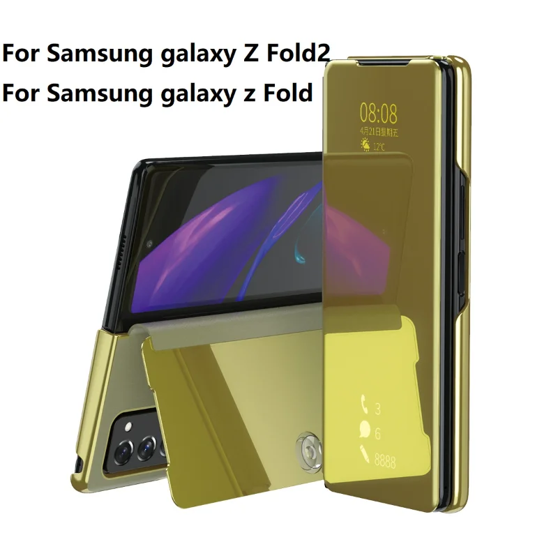 

Умный зеркальный чехол с откидной крышкой для Samsung Galaxy диспенсер Z складной салфетки 2 5G W21 W20 диспенсер Z складной салфетки 1 покрытие из искус...