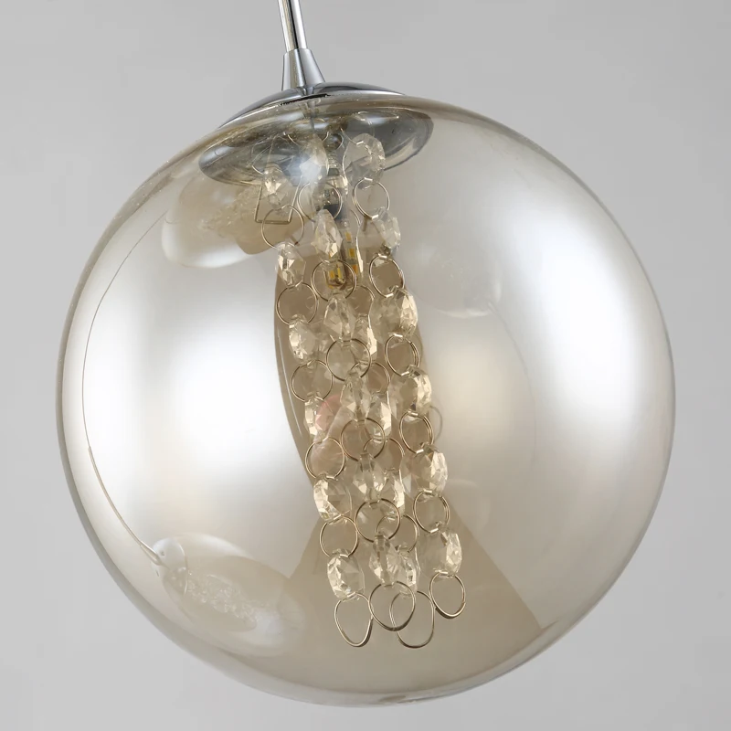 Высокая вилла Entryway Orb стеклянные лестницы Висячие спиральные длинные лампы Современные хрустальные бусины лестница люстра для дома