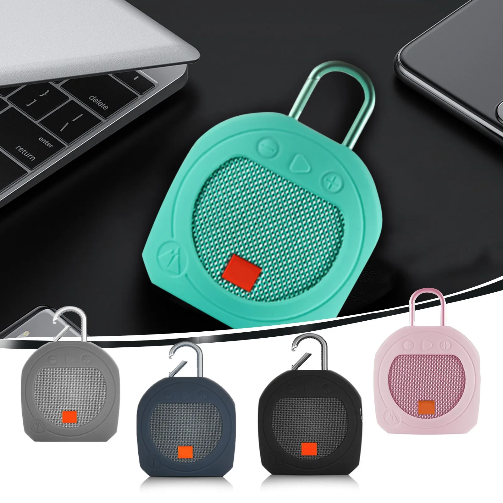 Портативный Силиконовый защитный чехол для Jbl Clip3 динамика противоударный клипсы