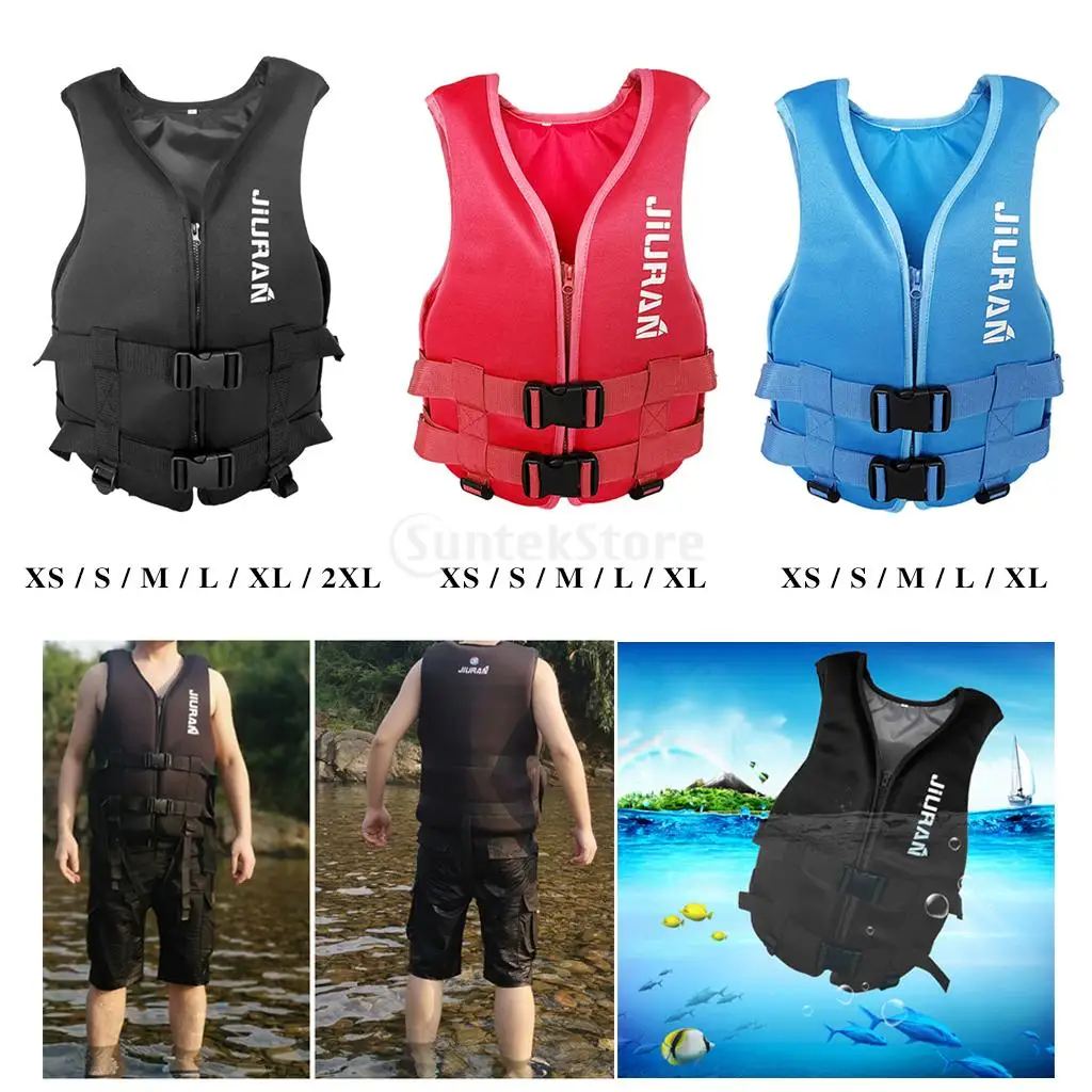 

Life Jacket Premium Boating Kayaking Life Vest Neoprene Buoyancy Aid Buoy Water Float Watersport Floating Waistcoat Safety Gear