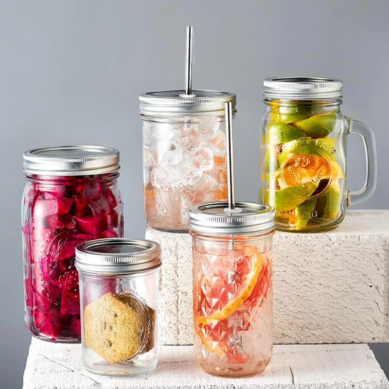 Стеклянная Кружка Unibird с соломинкой стакан для сока в стиле Ins летние банки кружка