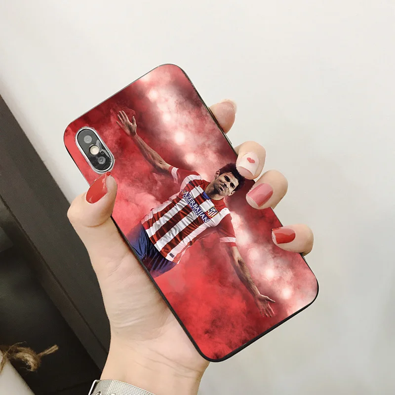 Чехол для телефона Koke Diego Costa iPhone XR 11 Pro XS Max 5S черный мягкий чехол DIY iphone SE 7 8 6 6S Plus