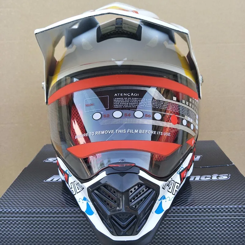 Motorcycle Helmet Motorcycle Riding Full Face Helmet Motocross Men's Adventure Downhill Racing Helmet DOT