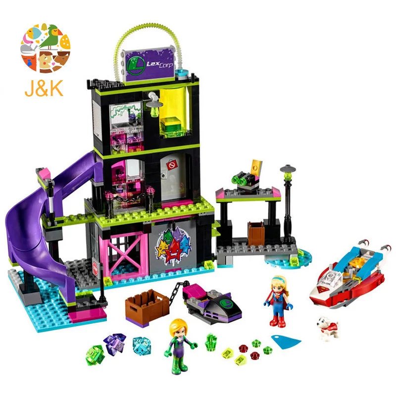41238 438 шт. Супер Герои DC девочки Лена Лютор криптомитовый завод строительные блоки