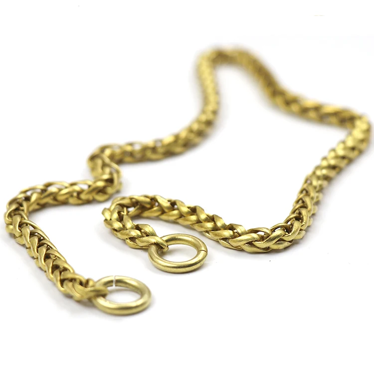 6 мм * 45 см однотонные брюки с латунной фурнитурой джинсы кошелек цепочка брелок