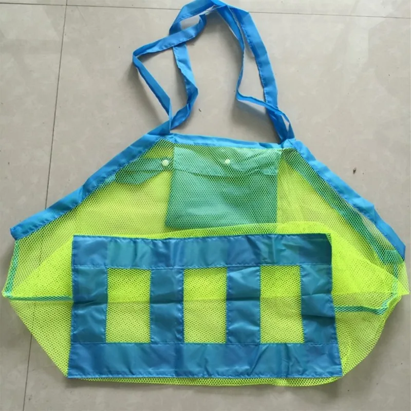 

2021 beach storage bag large capacity outdoor children's toy sandbag portable mesh bag clothes towel bag baby toy storage bag