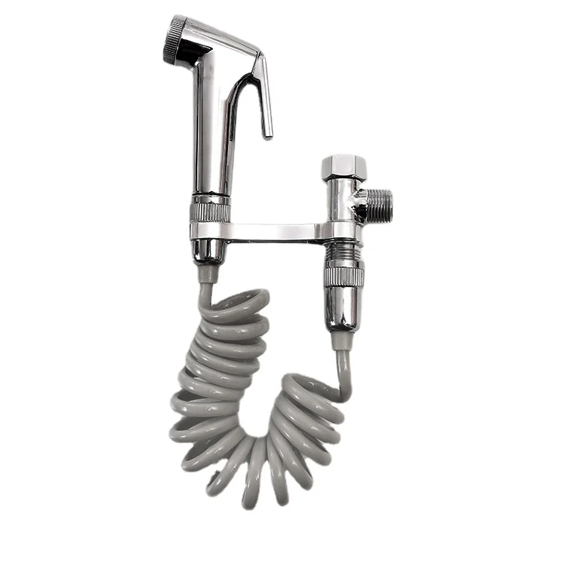 New material ABS female bidet flushing booster toilet shower head Handheld Plating plastic spray gun | Обустройство дома