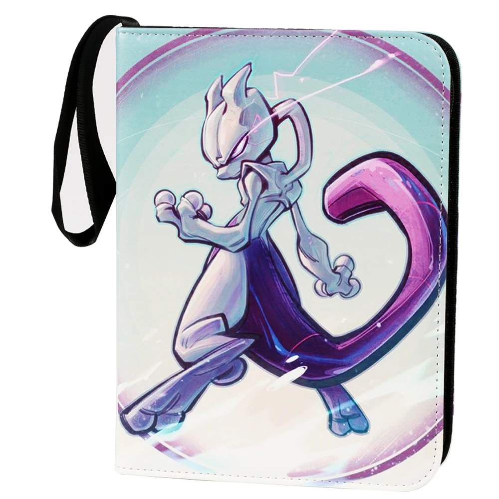 Carpeta de tarjetas de dos bolsillos de Pok&eacute;mon, &aacute;lbum de coleccionistas, tarjeta de juego de Anime, juguete para regalo port&aacute;til para chico, 9 estilos, 200/400-5