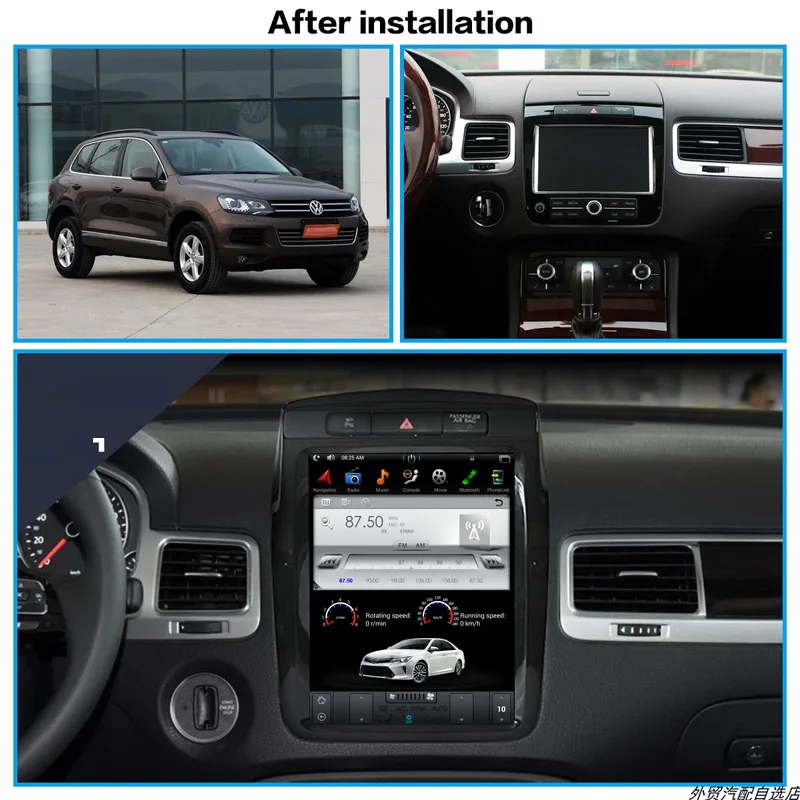 10 4 &quotTesla Тип Android подходит для VW TOUAREG 2010 2015 автомобильный dvd плеер навигация gps