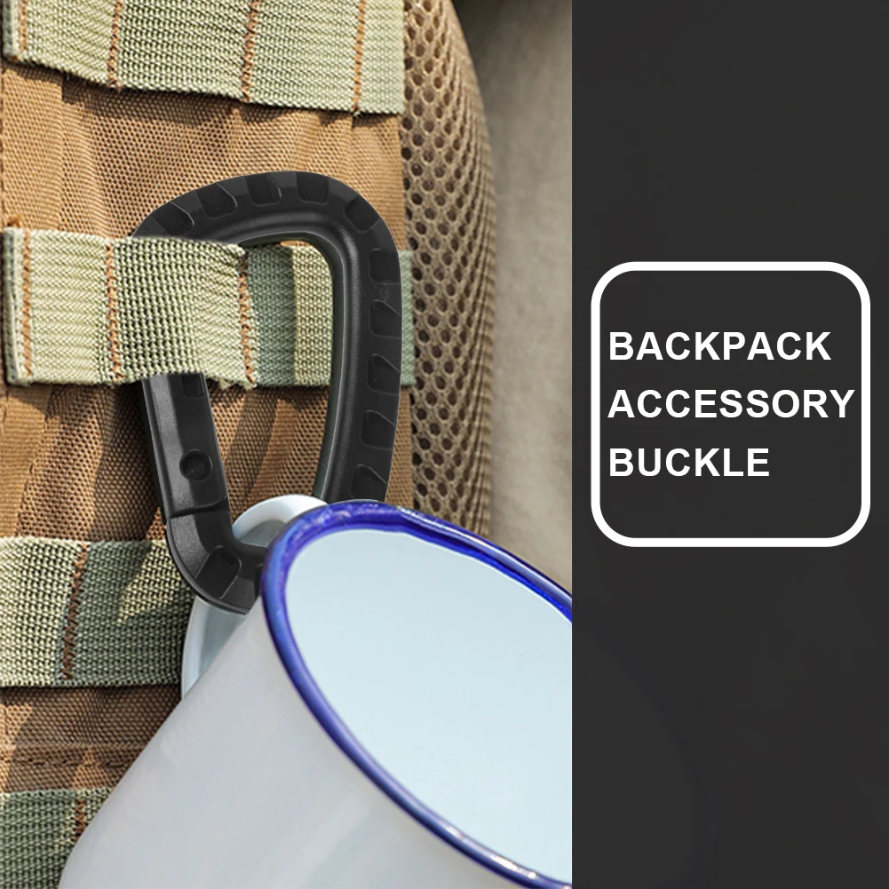 Эластичный легкий Карабин с D-образным кольцом подвесной карабин зажим Пряжка