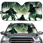 Солнцезащитный козырек на лобовое стекло с аниме атака на Титанов