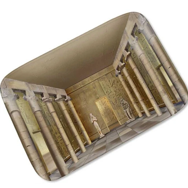 Старинный Египетский Декор для дома этнический кухонный коврик дверей резиновый