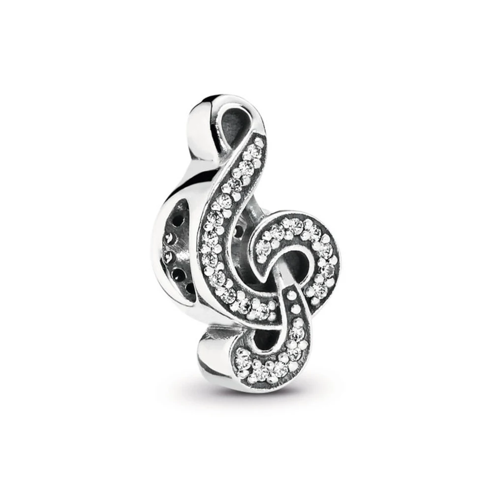 

Сладкий Музыкальный брелок, подвеска в виде скрипичного ключа, 100% реальное искусственное серебро, милый Музыкальный брелок, подвески для бр...