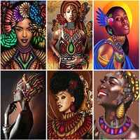 diy portrait 5d diamond painting full square resin cross stitch african woman diamond embroidery wall art home decor gift