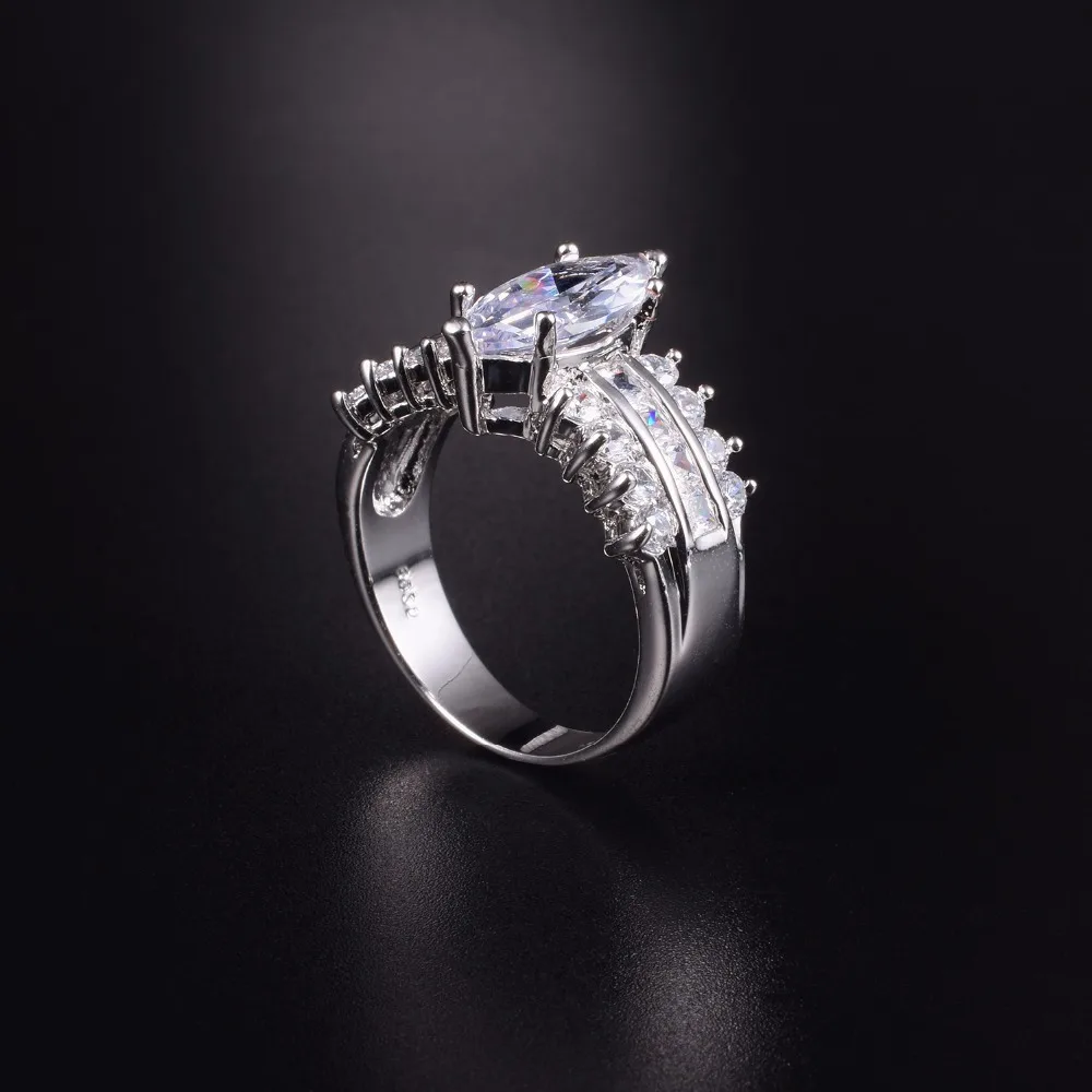 Женское кольцо из серебра 925 пробы с имитацией бриллианта 3 карата|ring for|ring for salerings
