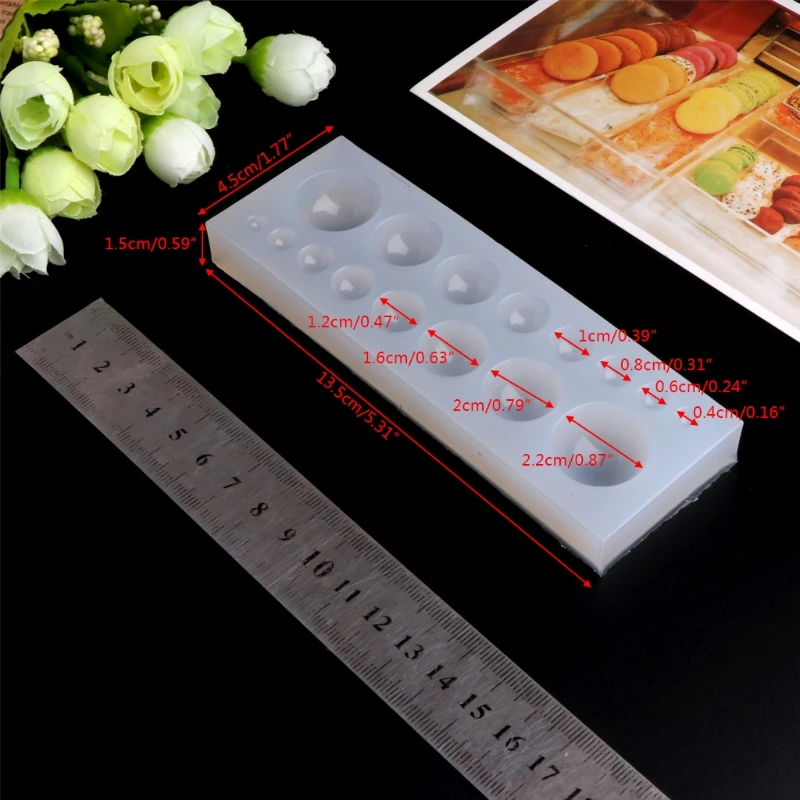 

JAVRICK Round Shapes Silicone Mold Jewelry Model Mould Tools Decoration Jewels Tackles