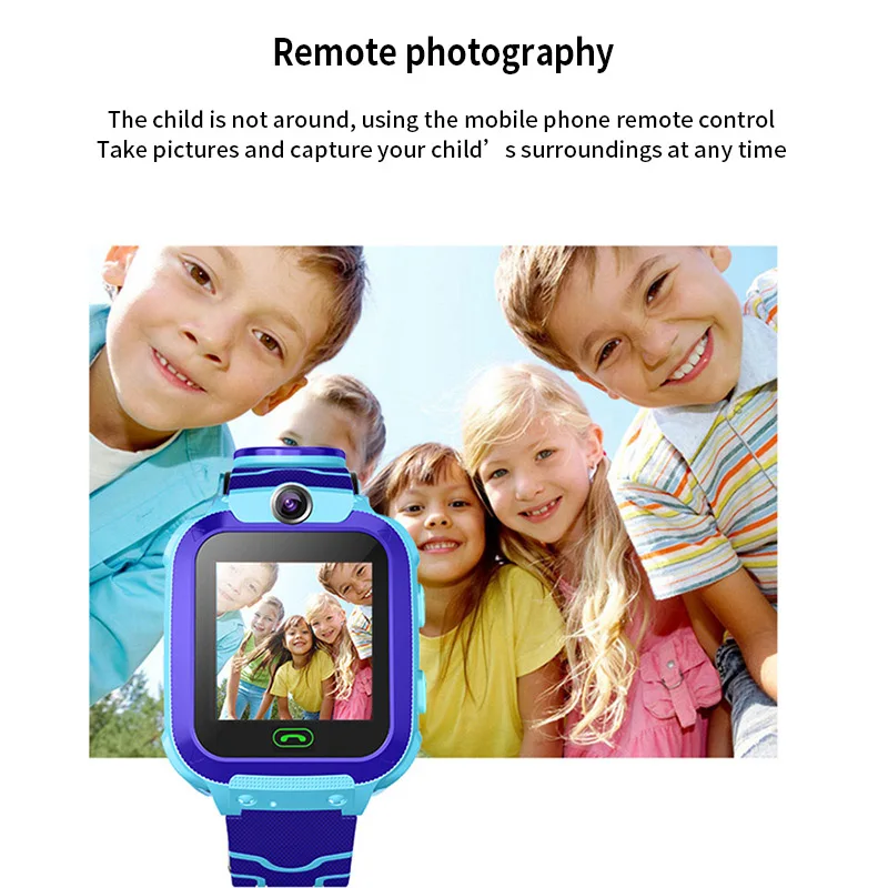 Kid Multi Function LBS Call Smart Watch With Camera Flashlight IP67 Waterproof Smartwatch Children Gift For IOS Android | Электроника
