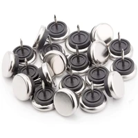 20pcs round heavy duty furniture padsnail on furniture sliders hardwood floor protectors metal nail on glides for legs dia 32mm