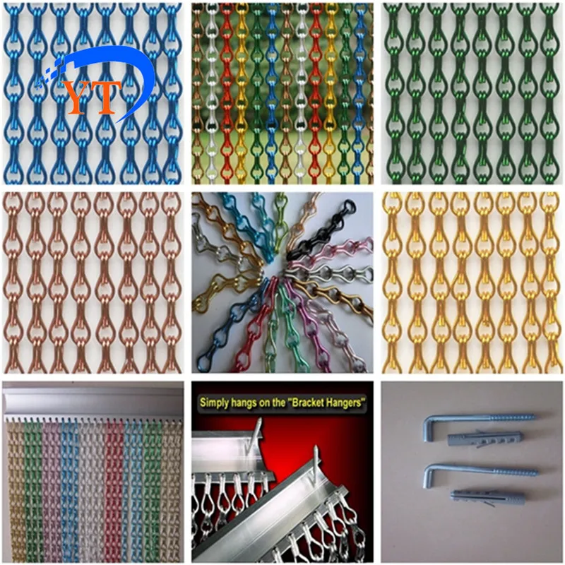 Алюминиевая цепь для защиты от летания дверная занавеска | Дом и сад