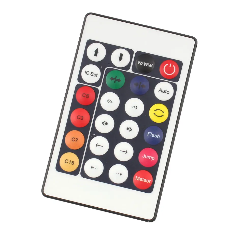 DC 12V WS2812B LED Connector Strip Light RGB Control 24Key IR Remote Controller For WS2811 |