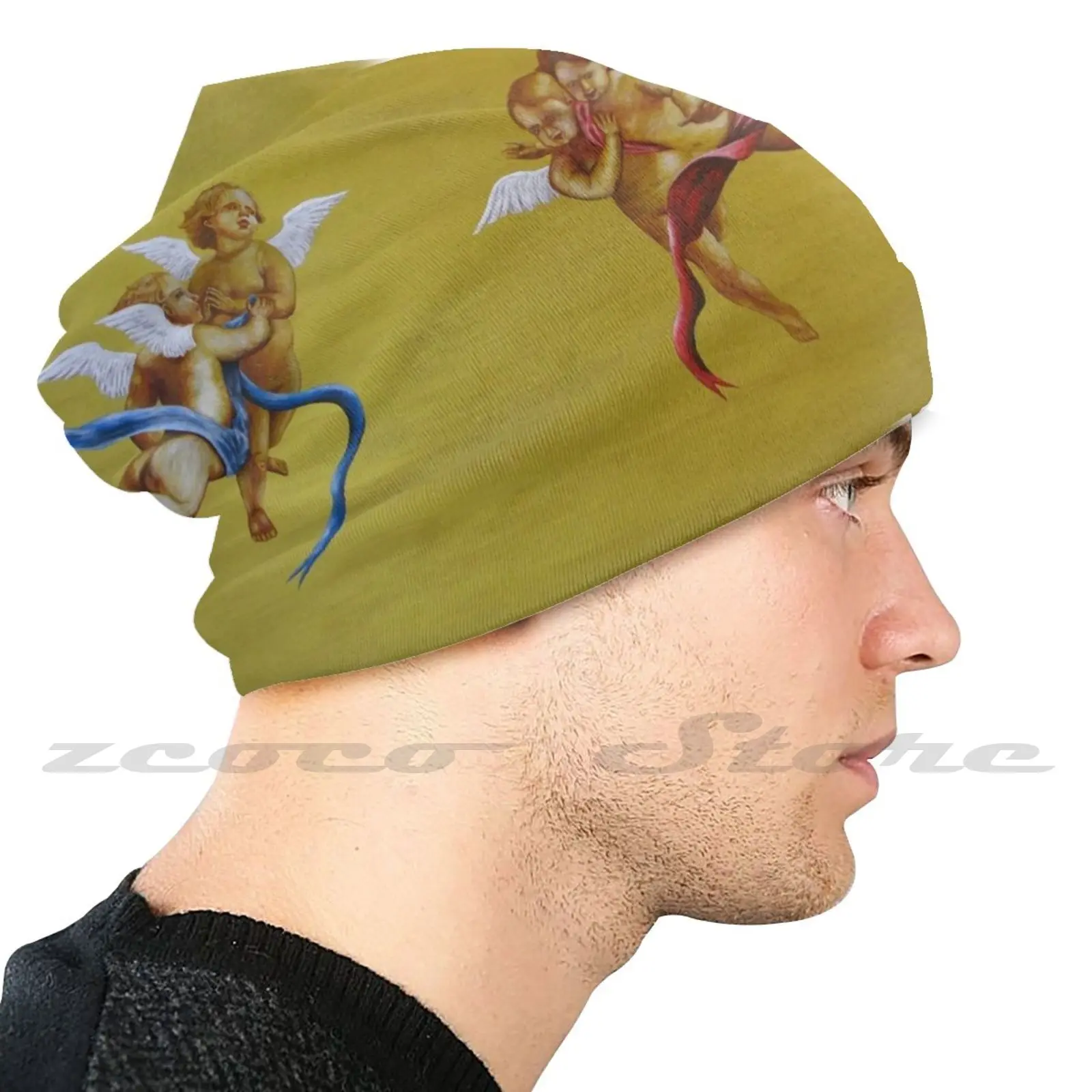 Трикотажные шапки с персонализированным рисунком ангела-хранителя