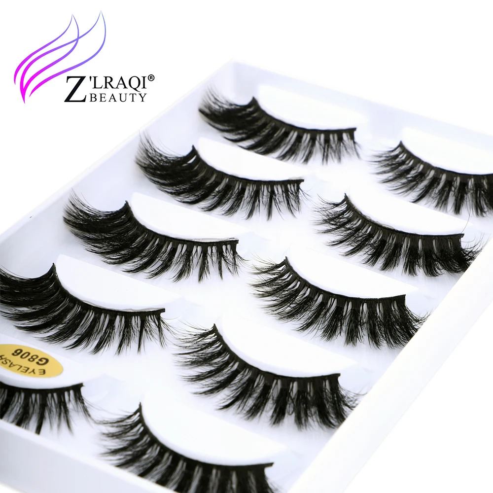 Оригинальные Z'LRAQI BEAUTY cilios postichos maquilhagem норковые ресницы 3d из шерсти норки