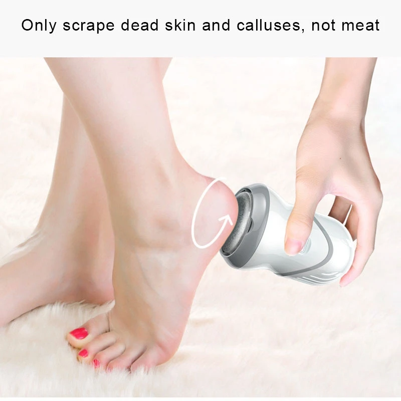 

The Rechargeable Electric Foot File Has A Built-in Vacuum for Feet Callus Remover, 2000 RPMs to Remove Dead Skin