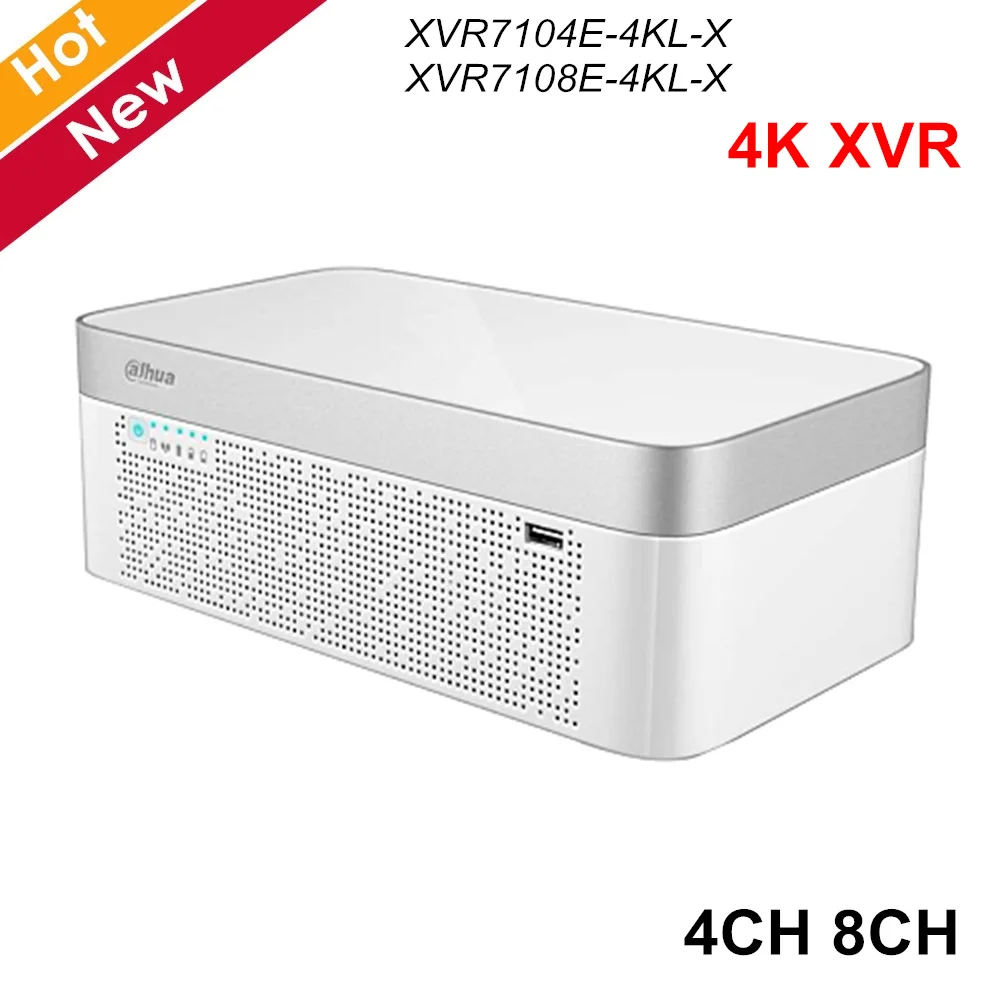 Dahua 4-канальный 8-канальный цифровой видеорегистратор Penta-brid H.265 + 4K 1U XVR для систем