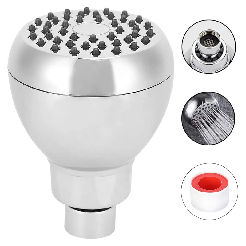 

High-Pressure Shower Head Adjustable Rotating Wall-Mounted Spray Shower Head G1/2 Standard Interface Bathroom Accessorie