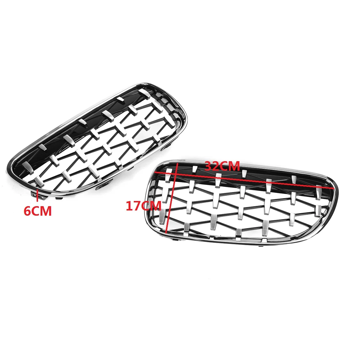 

Diamond Style Car Front Kidney Grilles Grill For BMW E92 E93 2010 2011 2012 2013 2014 2015 Car Racing Grills