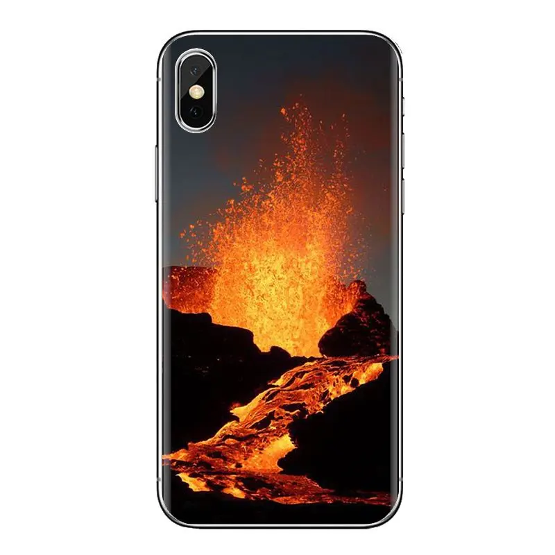 Чудеса природы вулкан Исландия силиконовые чехлы для Samsung Galaxy J1 J2 J3 J4 J5 J6 J7 J8 плюс