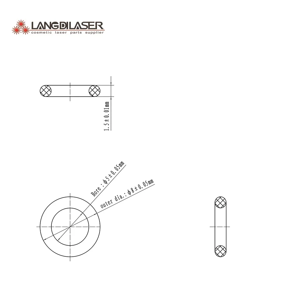 Микро канал диодный лазерный стержень O образных уплотнительных