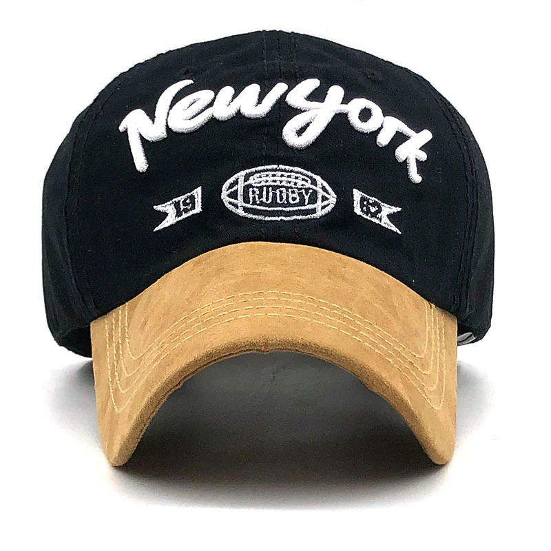 Мужская бейсболка с вышивкой Gorras кепка регулируемой спинкой для рыбалки в Нью