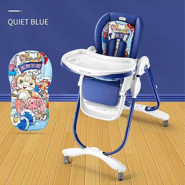 

Модный детский стул Louis Fashion, многоцветный современный обеденный стол с узорами, недорогой практичный регулируемый высокий стул, обучаемый