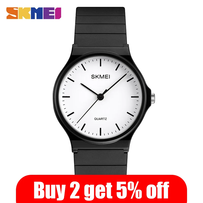 SKMEI Роскошные Брендовые женские кварцевые часы простые наручные для девушек Montre