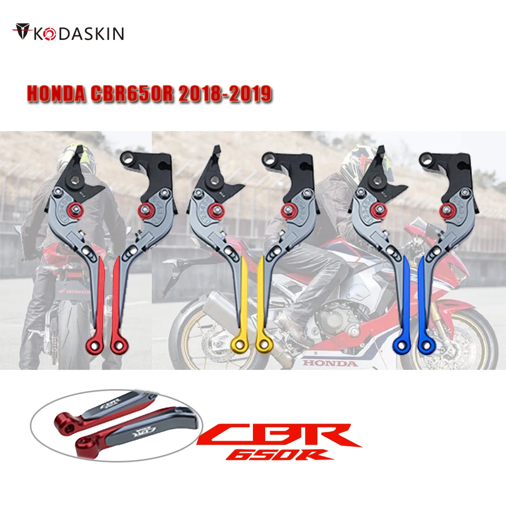 

Kodaskin Folding Extendable Brake Clutch Levers Master Cylinder Levers Hydrau Motorcycle Accessories For Honda Cbr650r cbr 650r