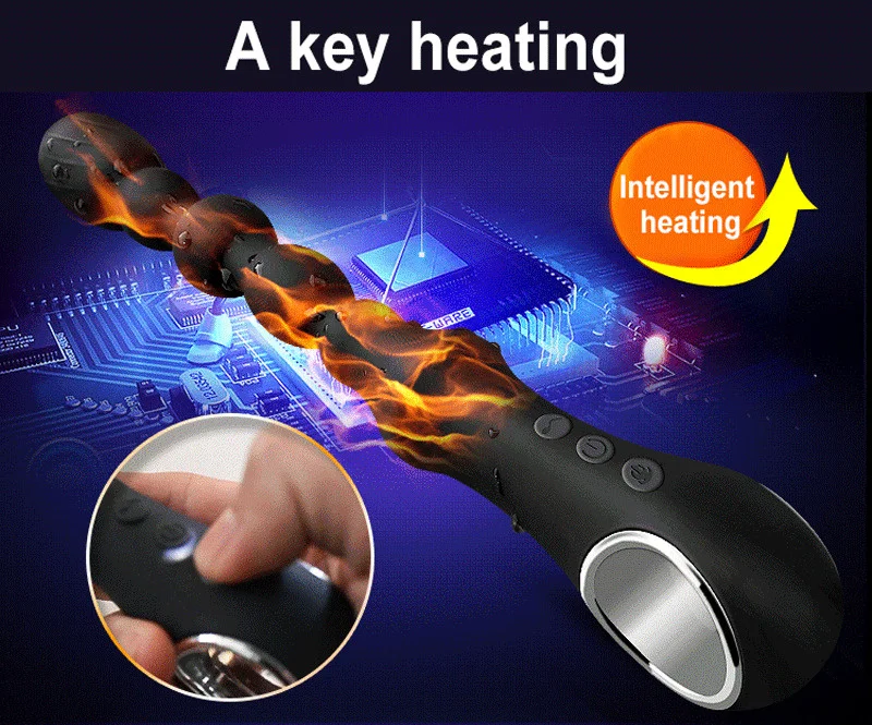 Анальные шарики с подогревом массажер простаты Анальная пробка Анальный