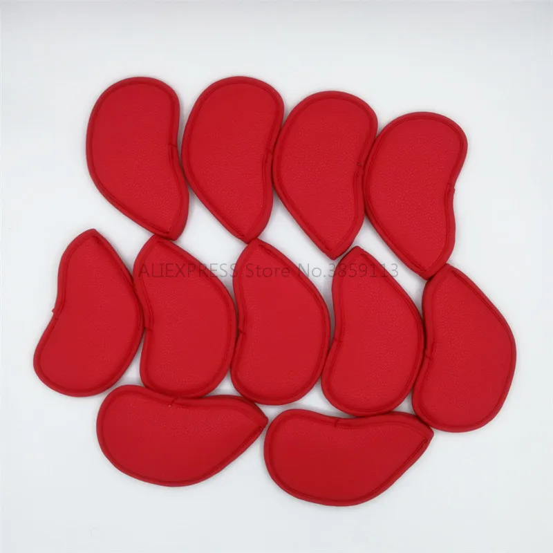 11 шт./лот легкие чехлы на голову для гольфа из искусственной кожи набор железных