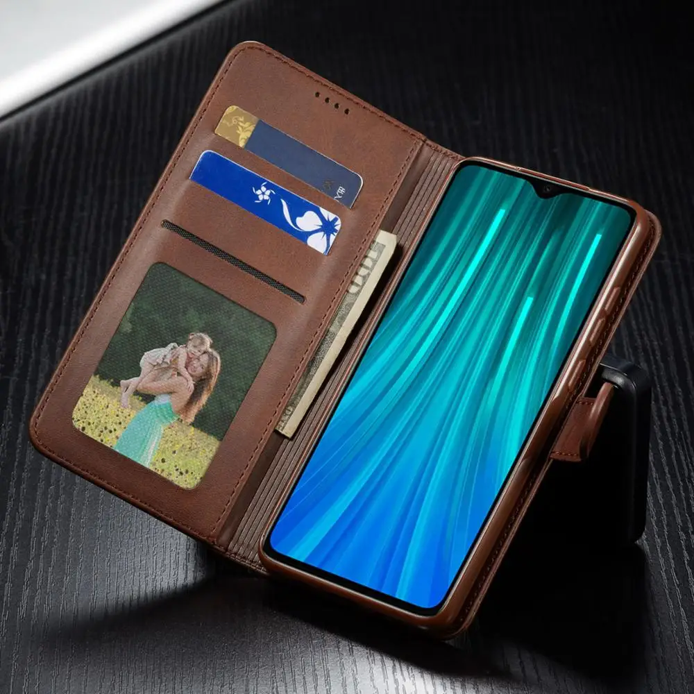 Кожаный флип кошелек чехол для телефона Xiaomi Redmi 7 7A 8 8A с подставкой Магнитный s