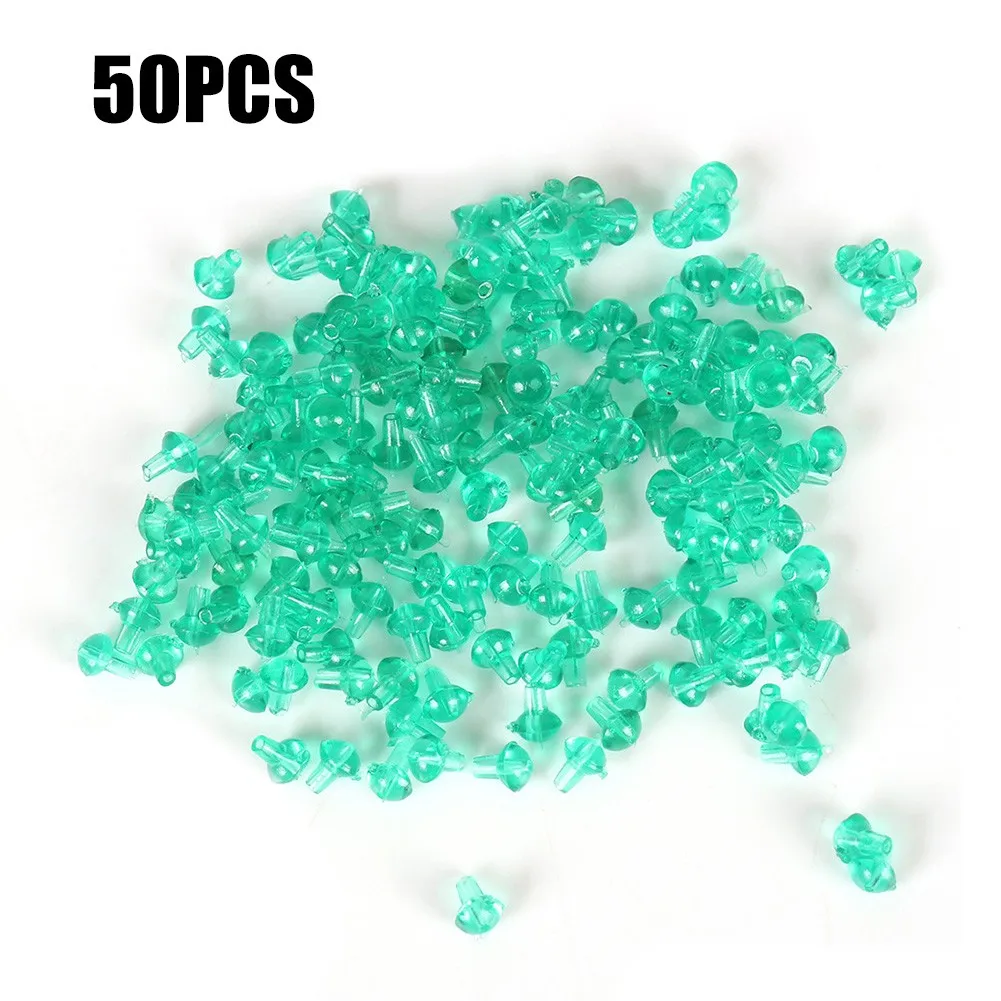 

50pcs Hook Stops Accessories Bulk Fishing Green Lot Outdoor Part Pvc Set
