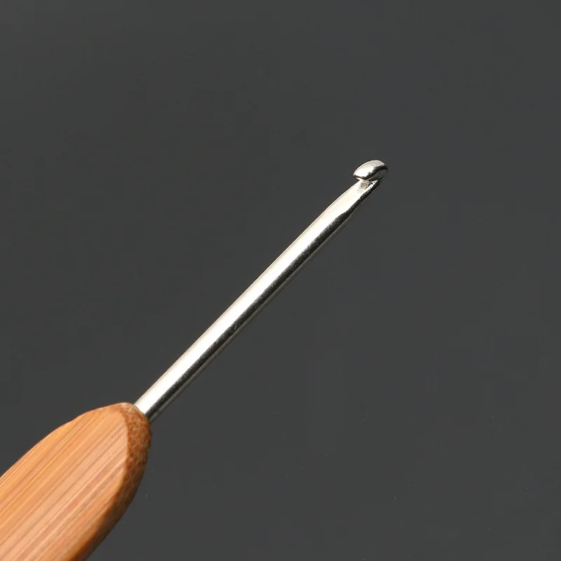 Бамбуковое вязание крючком иголки-Крючки вплетать в пряжу ручкой крючок DIY