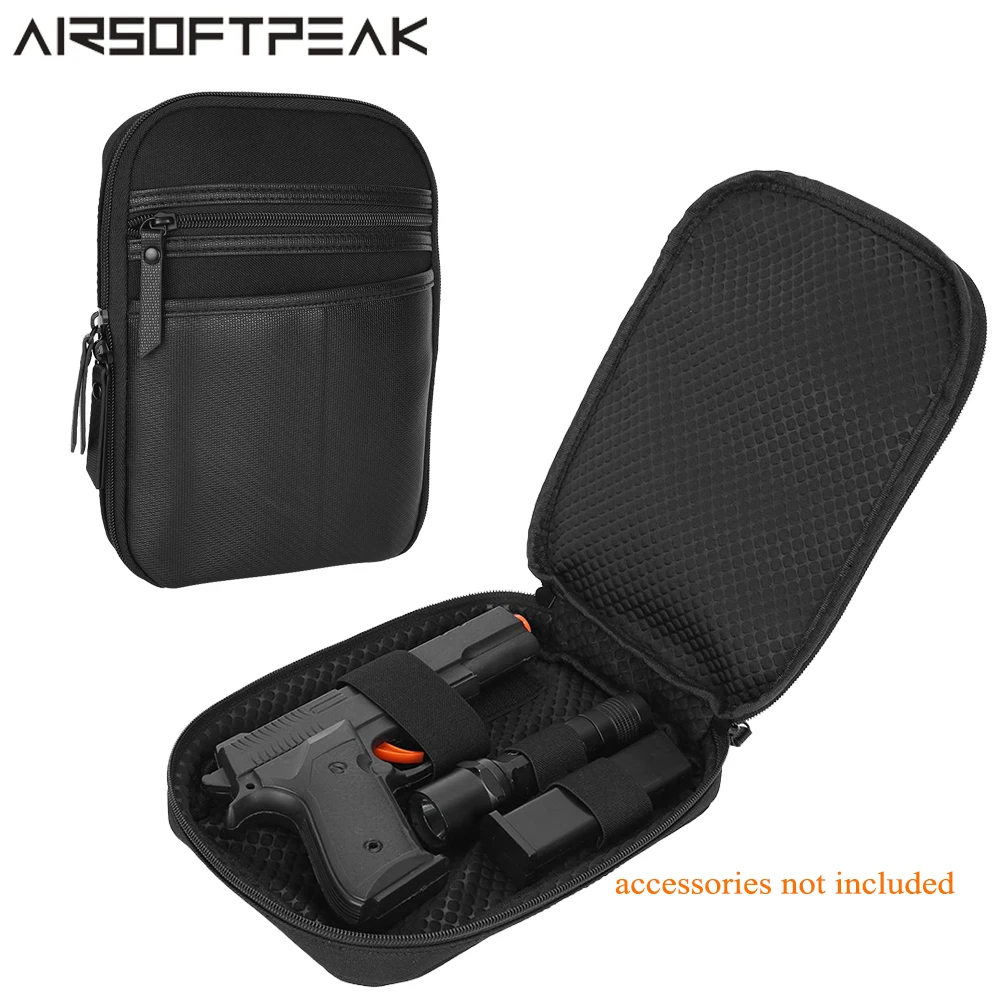 

Tactical Concealed Gun Bag Pistol Holster for 1.77in Waist Belt Gun Protection Carrier Case Waist Pack Accessory Storage Bag